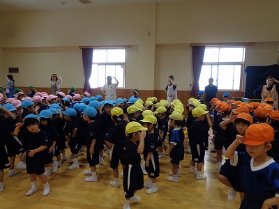 運動会：開会式の練習