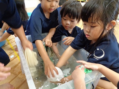 楽しい水遊び