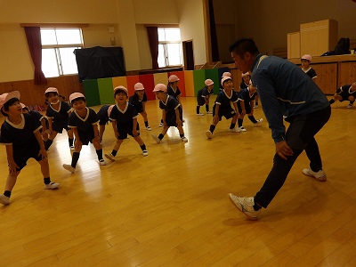 進級後初めての専科体育